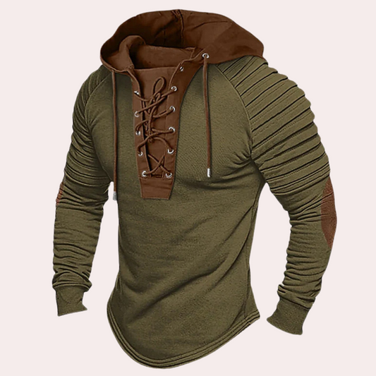 Bradley | Men's Lace-Up Hoodie - Image 1
