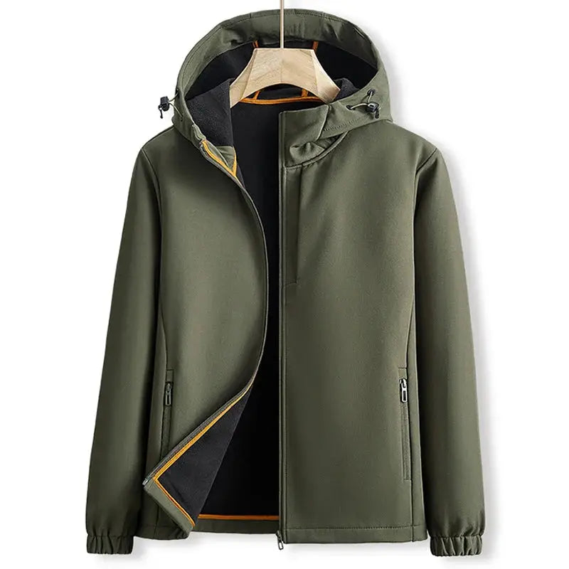 Colin | Men's Hooded Zip-Up Jacket - Image 5