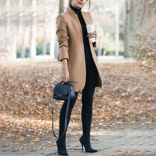 Reagan | Women's Open Front A-Line Coat - Image 1