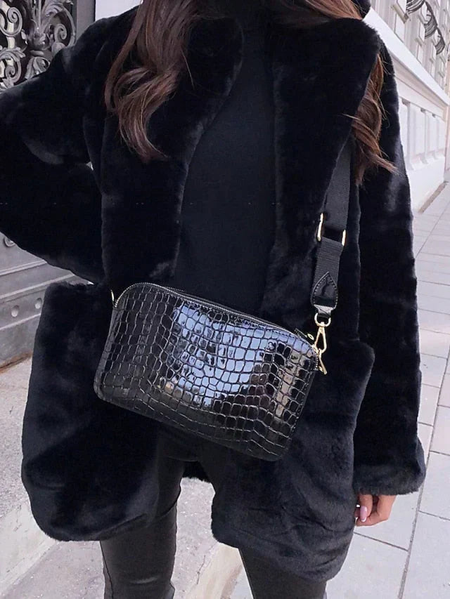 Daisy | Women's Open Front Faux Fur Coat - Image 4