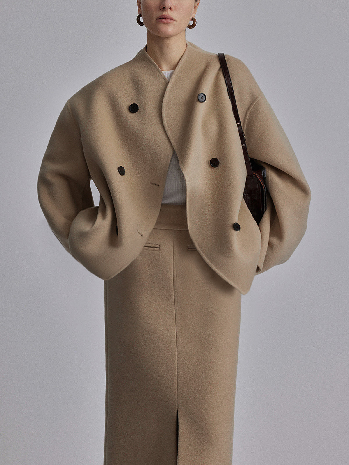Savannah | Women's Cropped Double-Breasted Jacket - Image 7