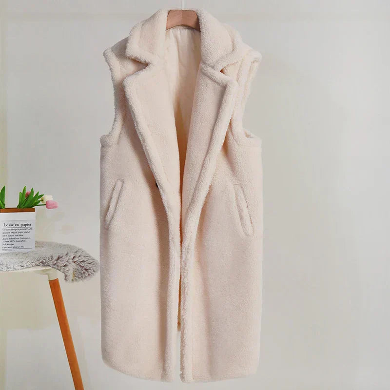 Debra | Women's Sleeveless Long Coat - Image 7