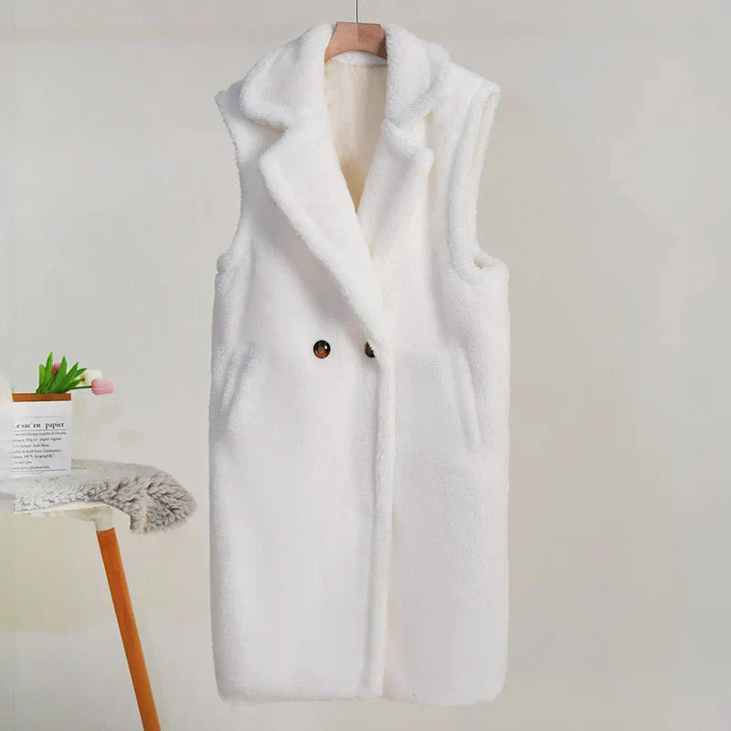 Debra | Women's Sleeveless Long Coat - Image 6