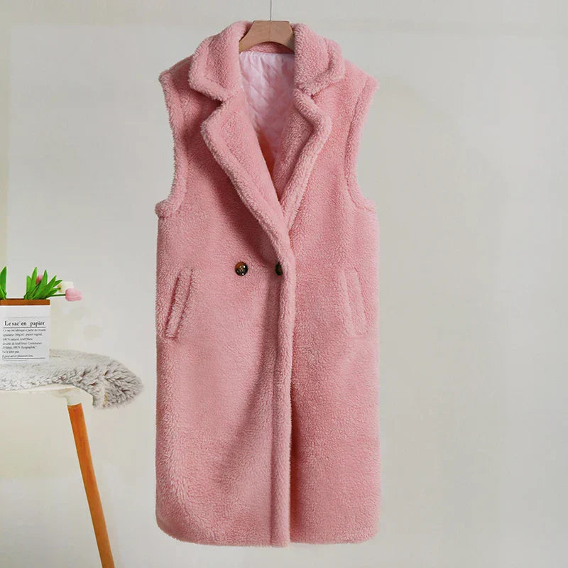 Debra | Women's Sleeveless Long Coat - Image 8