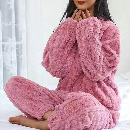 Krista | Women's Long Sleeve Relaxed Fit Loungewear Set - Image 1