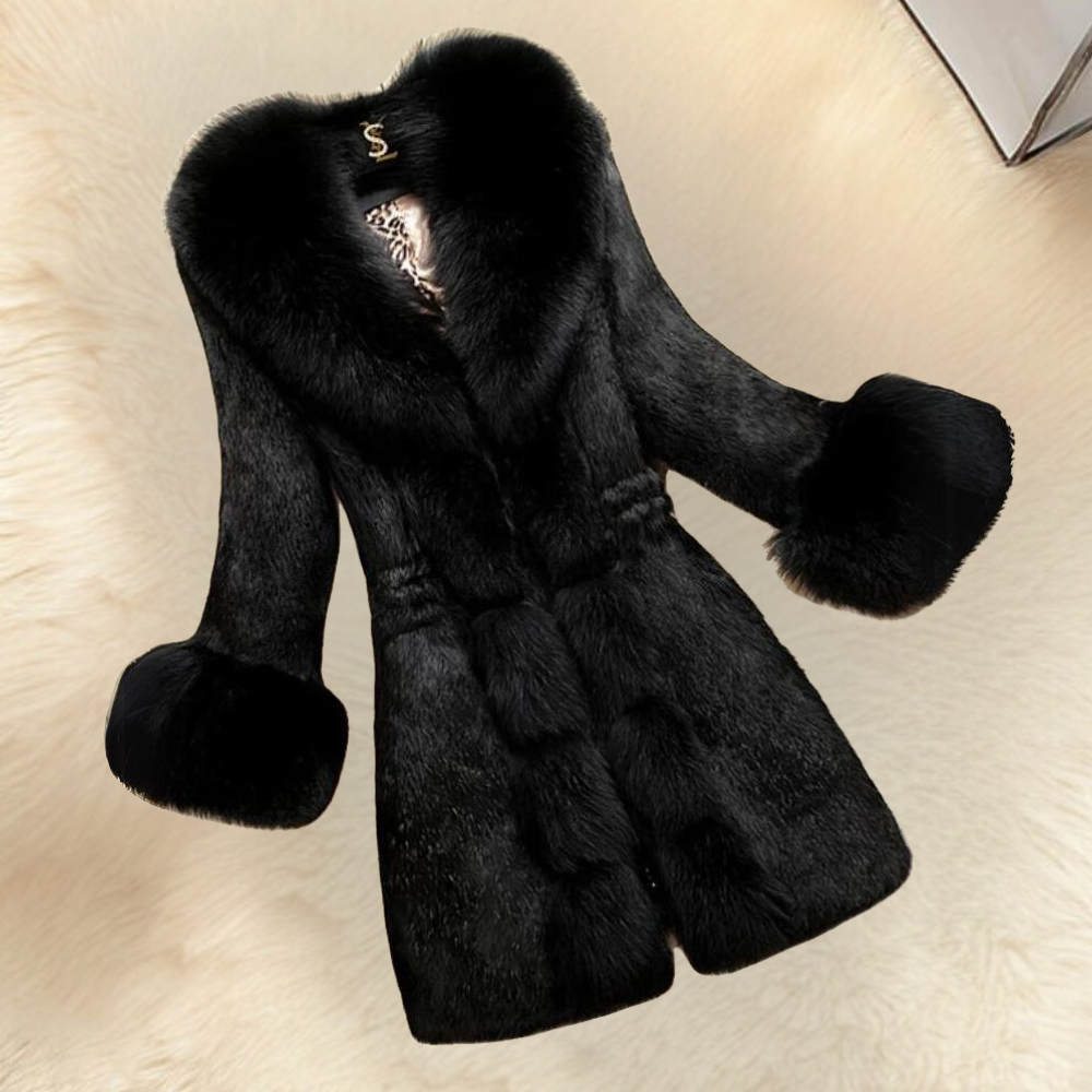 Lisa | Women's Long Faux Fur Coat - Image 6