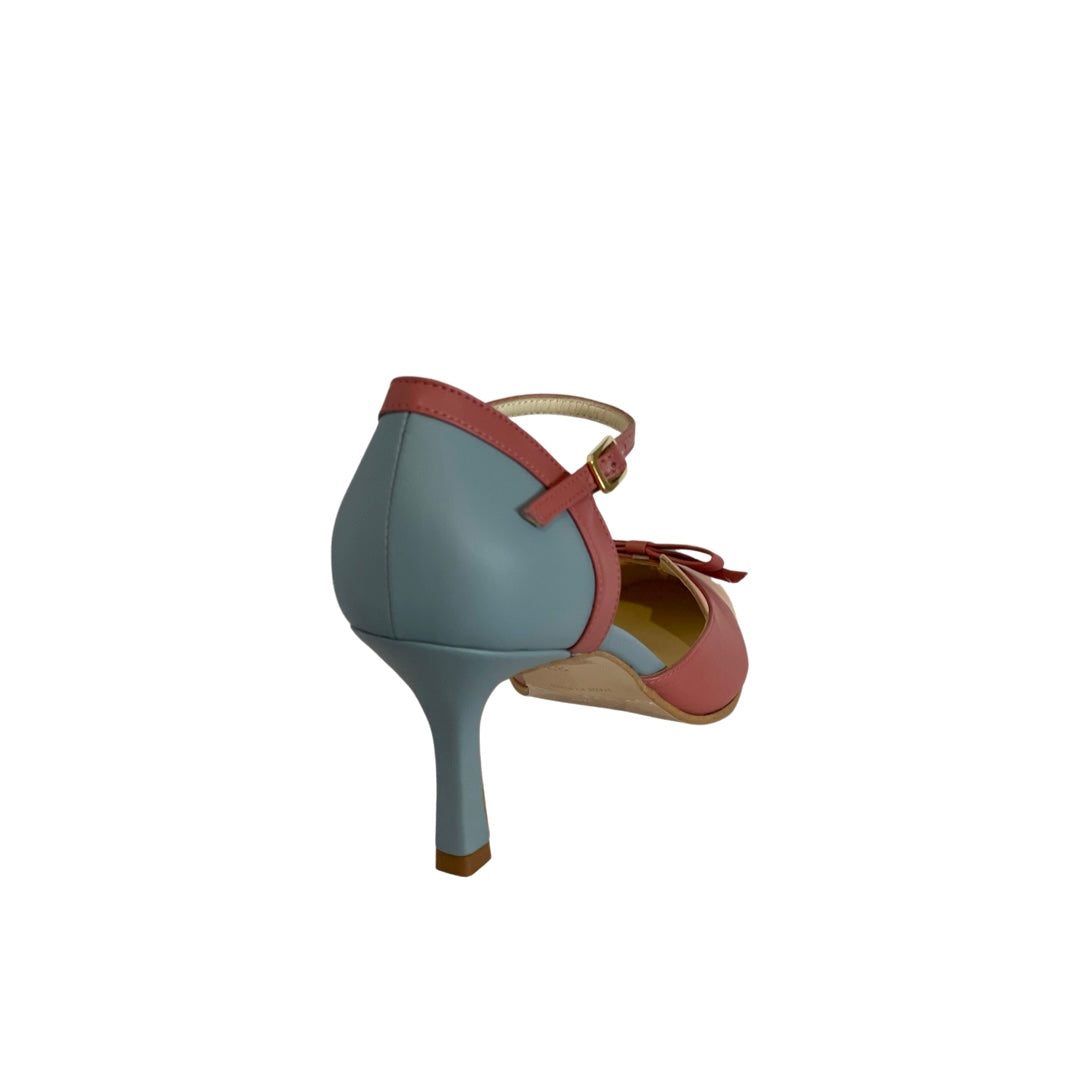 Women's Ankle Strap Mid Heel Shoes - Image 5