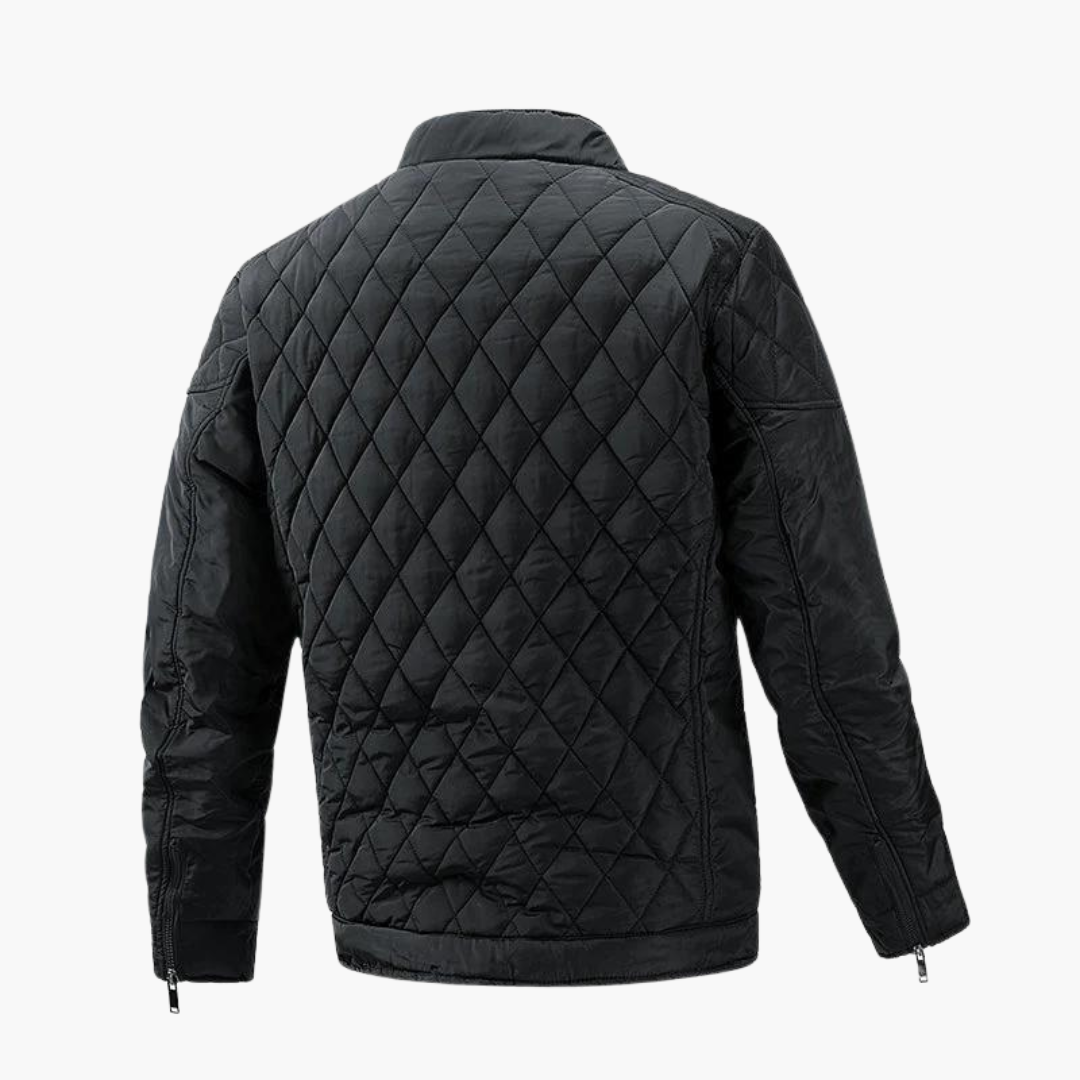 Shawn | Men's Quilted Bomber Jacket - Image 2