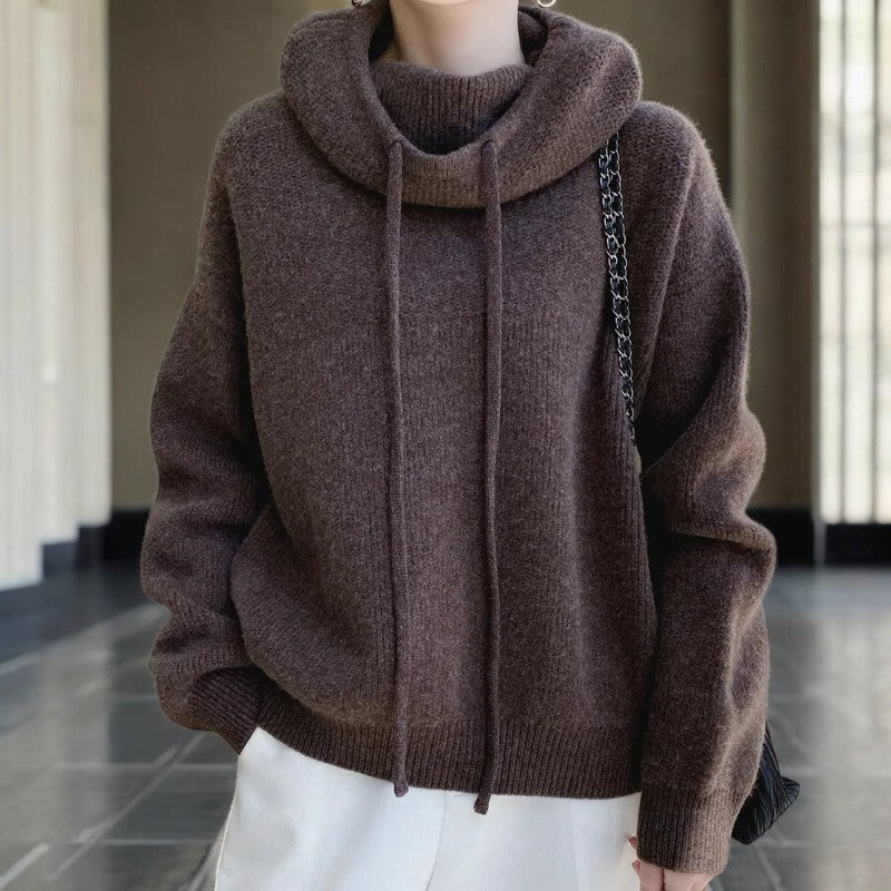 Kathy | Women's Cowl Neck Hoodie - Image 5