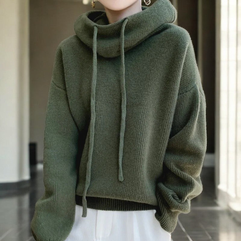 Kathy | Women's Cowl Neck Hoodie - Image 3