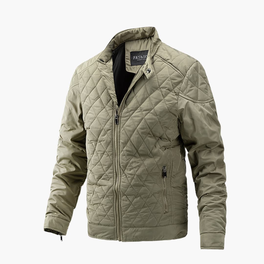 Shawn | Men's Quilted Bomber Jacket - Image 6