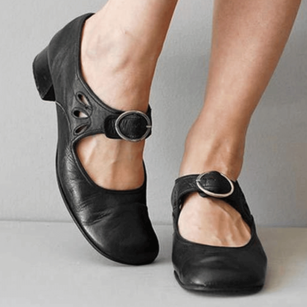 Jo | Women's Block Heel Mary Jane Shoes - Image 2