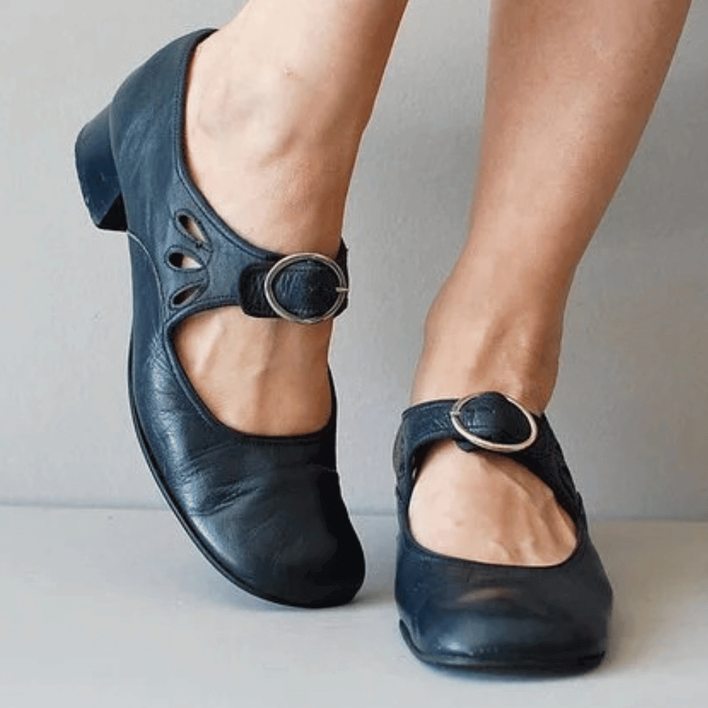 Jo | Women's Block Heel Mary Jane Shoes - Image 4