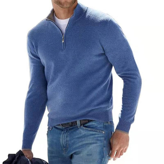 Wilbur | Men's Quarter-Zip Pullover Sweater - Image 1