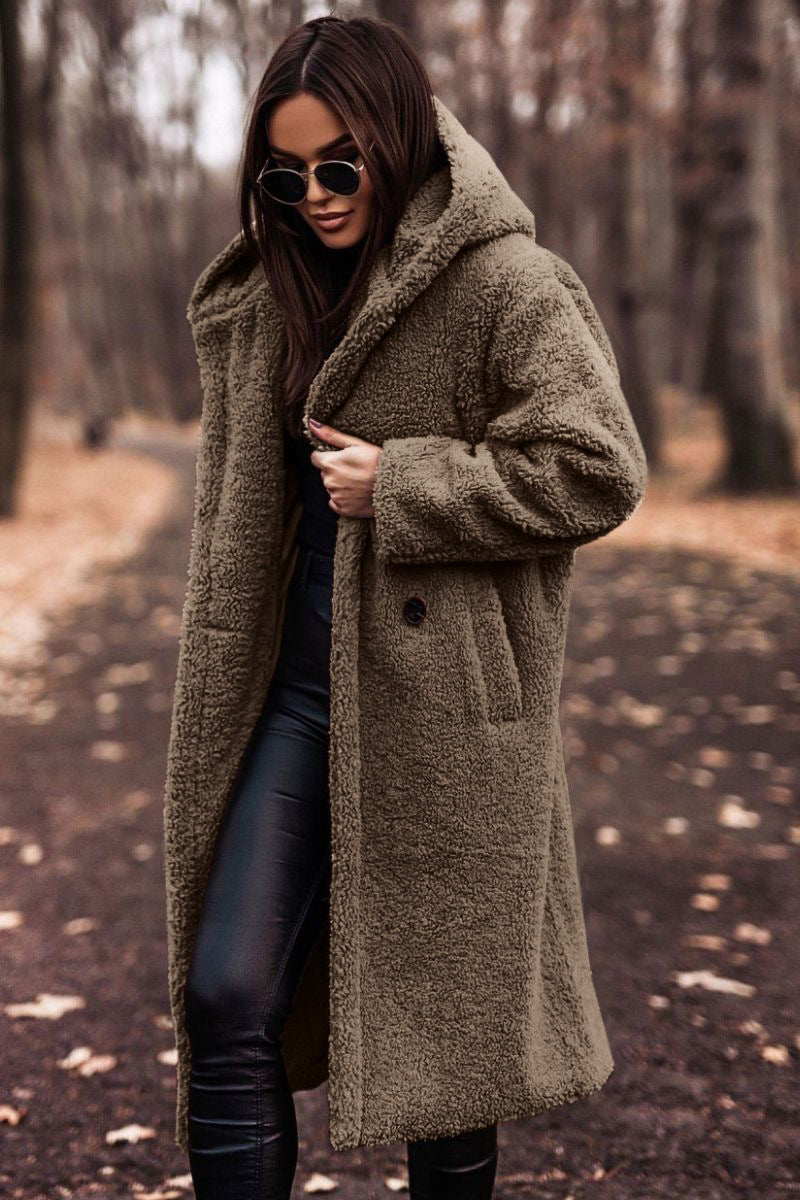 Lilly | Women's Long Hooded Coat - Image 4