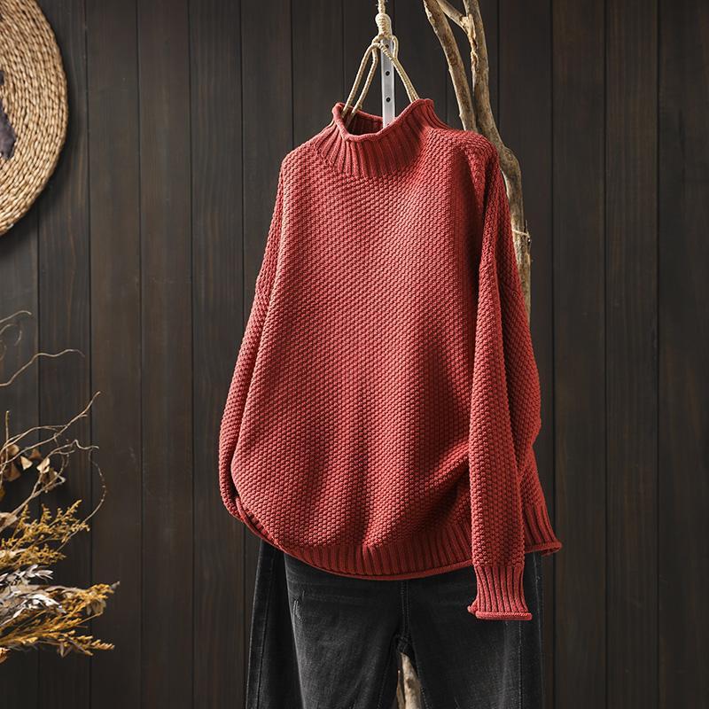 Amy | Women's Oversized Turtleneck Sweater - Image 4