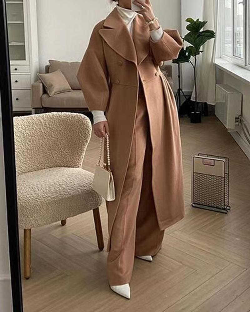 Janine | Women's Double Breasted Maxi Coat - Image 5