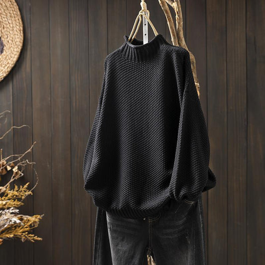 Amy | Women's Oversized Turtleneck Sweater - Image 1