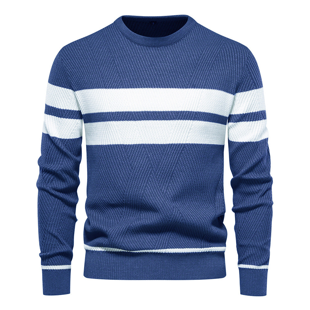 Harley | Men's Striped Crew Neck Sweater - Image 12