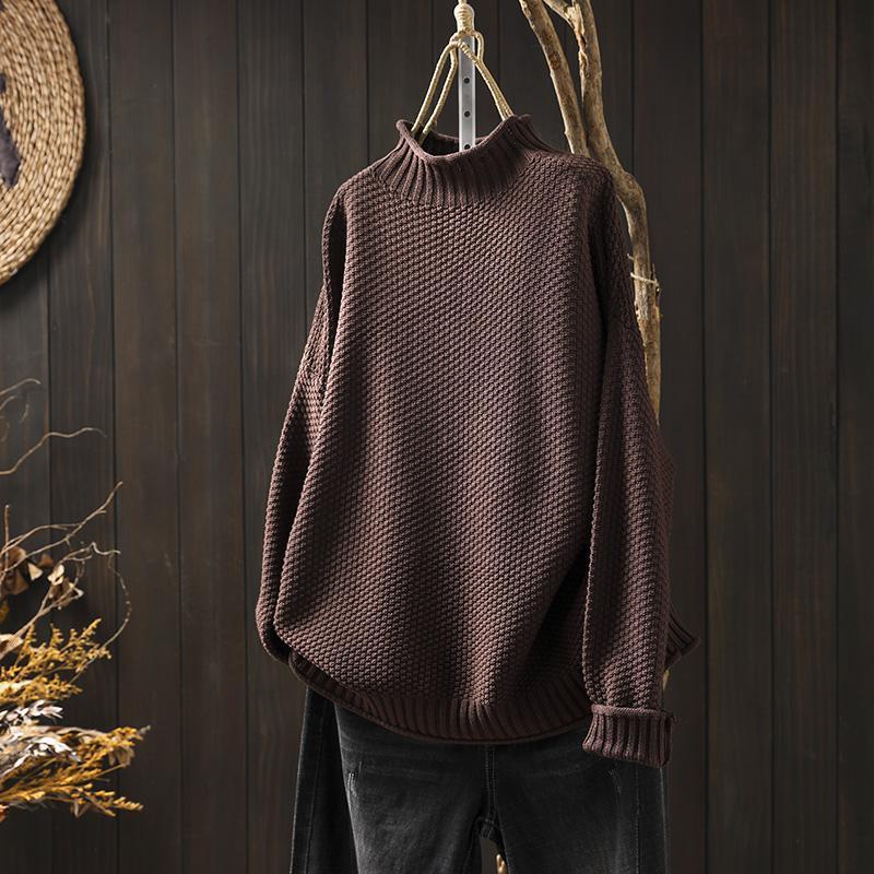Amy | Women's Oversized Turtleneck Sweater - Image 6