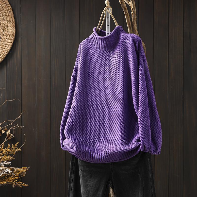 Amy | Women's Oversized Turtleneck Sweater - Image 5
