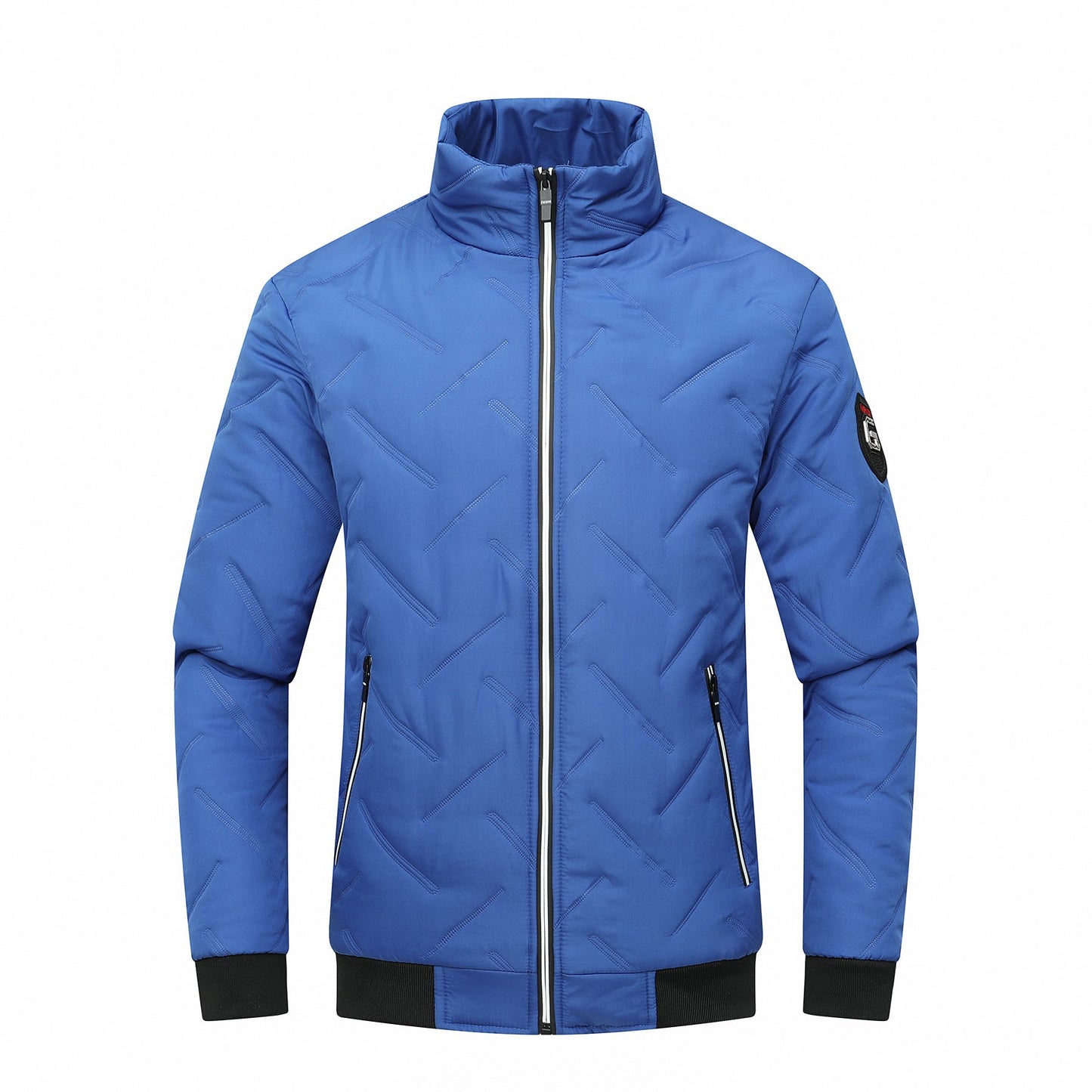 Men's Quilted Stand Collar Jacket - Image 5