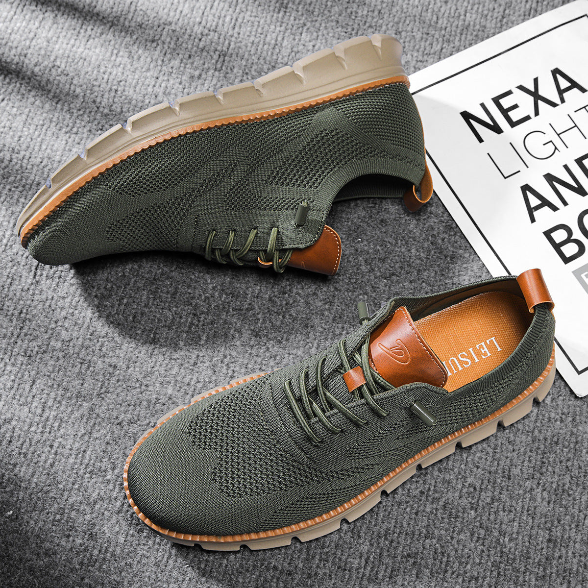 Men's Lace-Up Casual Sneakers - Image 10