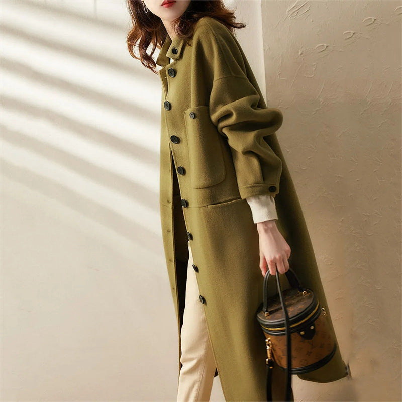 Lucy | Women's Relaxed Fit Long Coat - Image 2