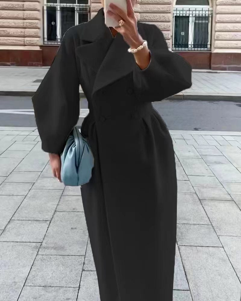 Janine | Women's Double Breasted Maxi Coat - Image 4
