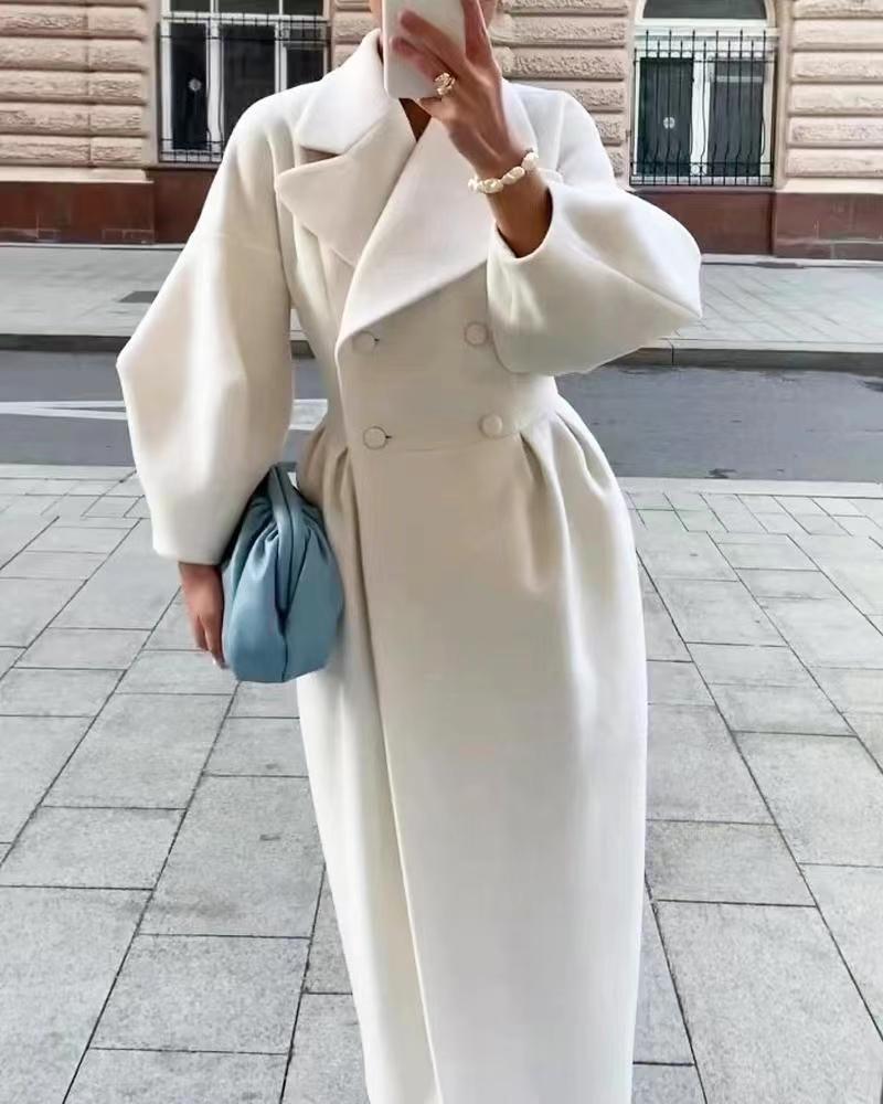 Janine | Women's Double Breasted Maxi Coat - Image 1