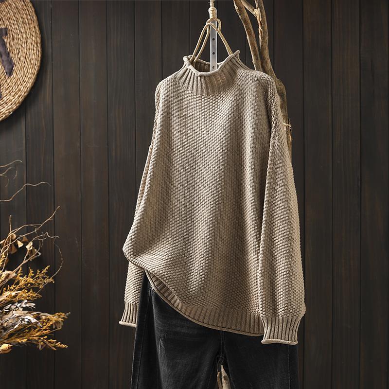 Amy | Women's Oversized Turtleneck Sweater - Image 3