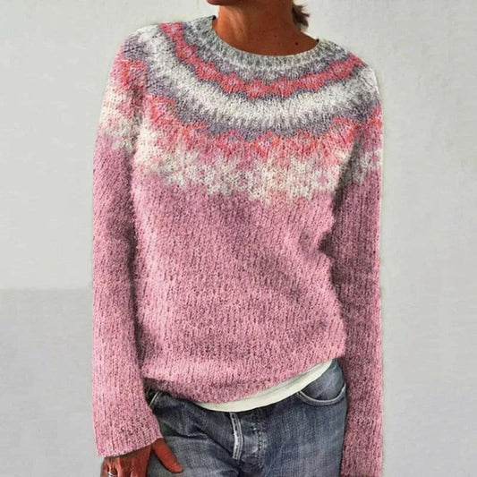 Erica | Women's Crew Neck Long Sleeve Sweater - Image 1