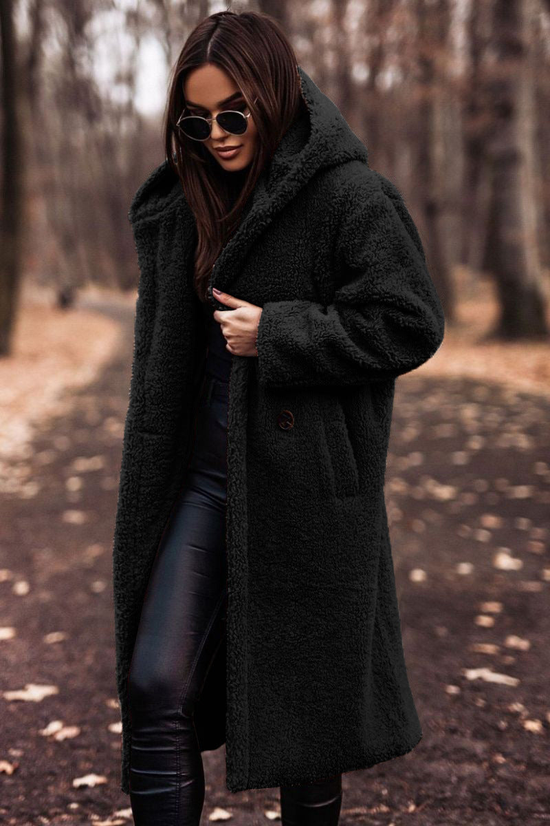 Lilly | Women's Long Hooded Coat - Image 2
