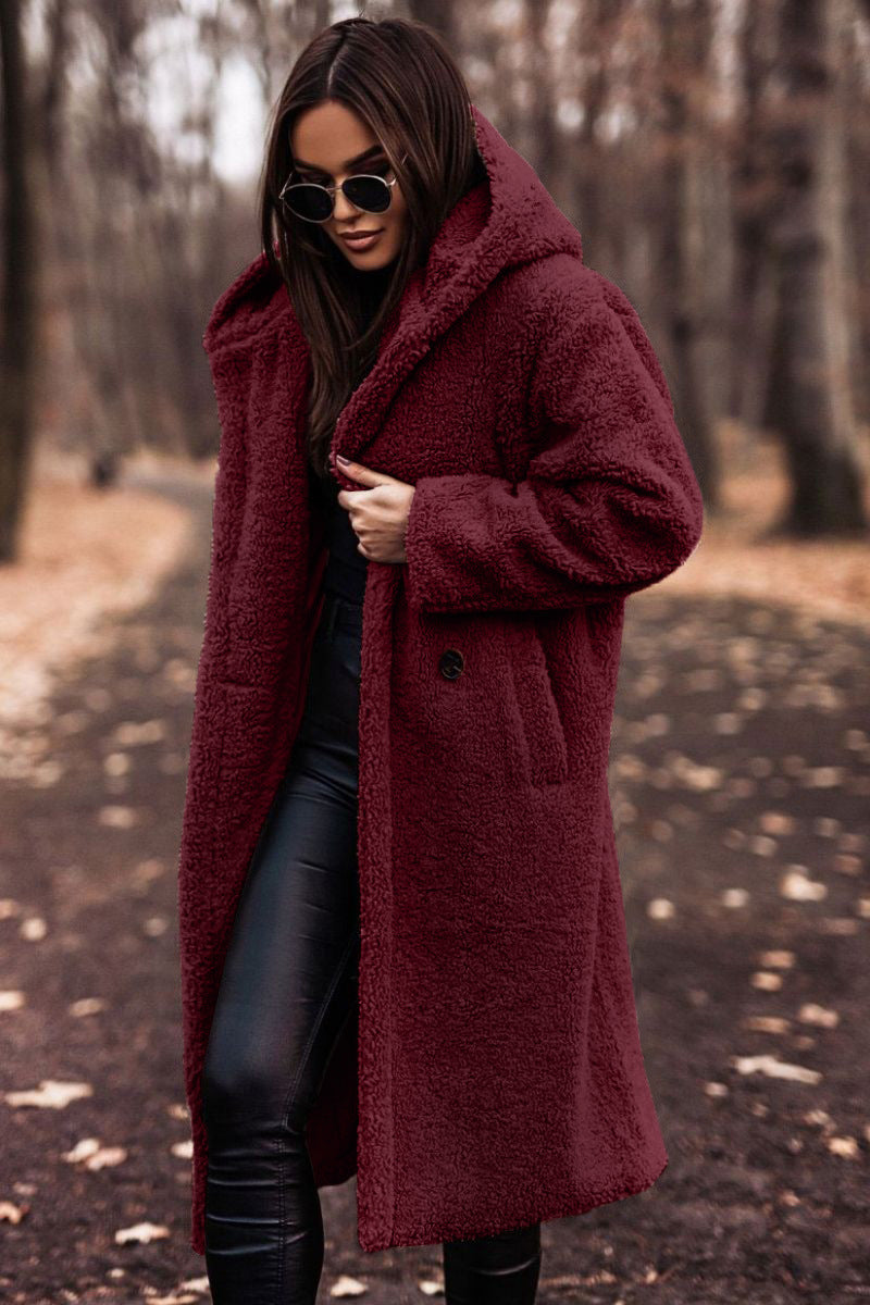 Lilly | Women's Long Hooded Coat - Image 3