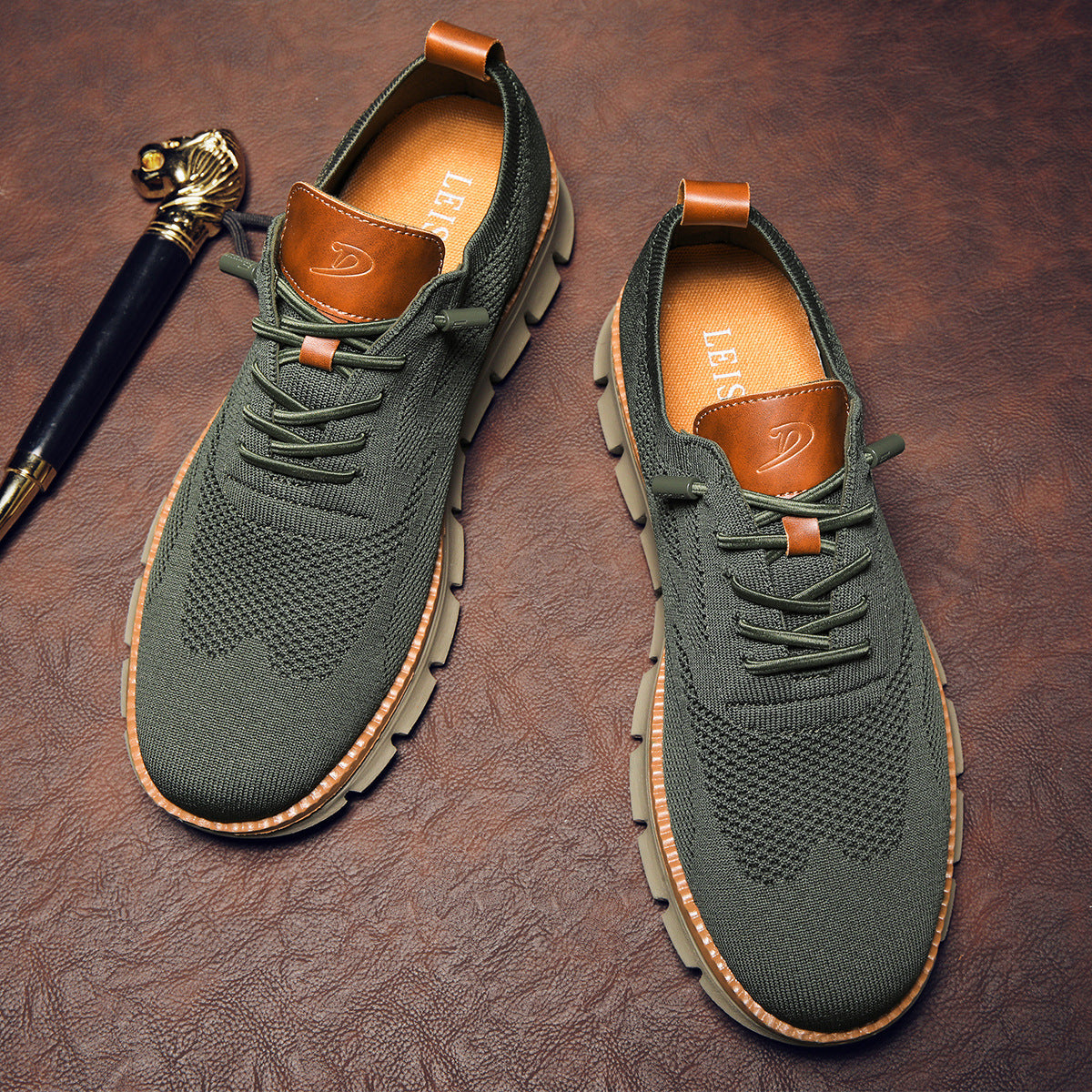 Men's Lace-Up Casual Sneakers - Image 11