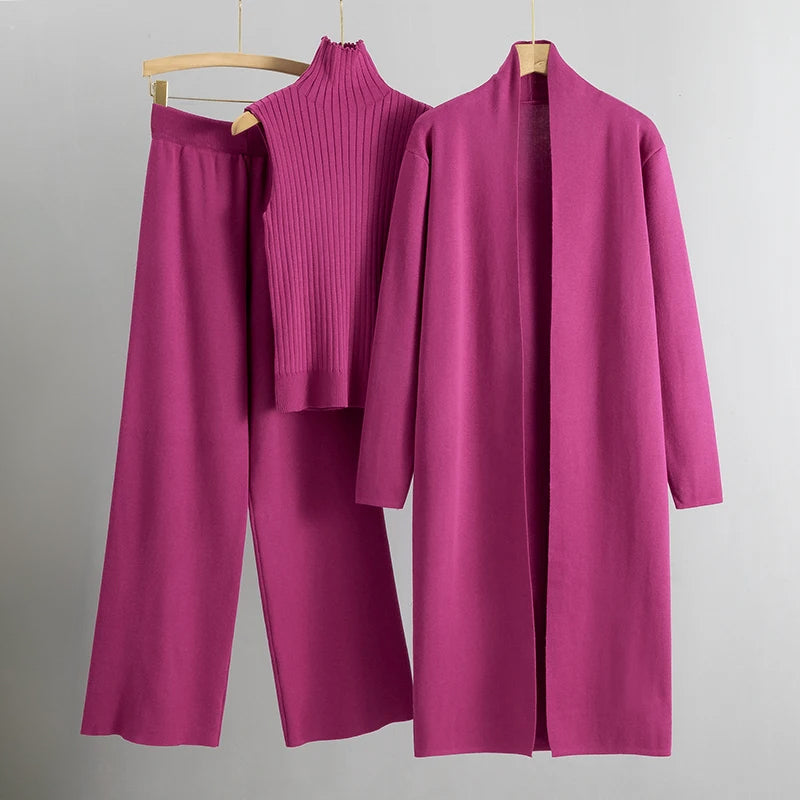 Allison | Women's Ribbed High Neck Lounge Set - Image 10