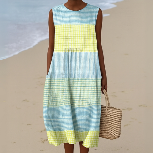 Lilly | Women's Sleeveless Casual Midi Dress - Image 1