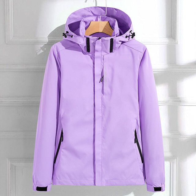 Willow | Women's Hooded Rain Jacket Coat - Image 3