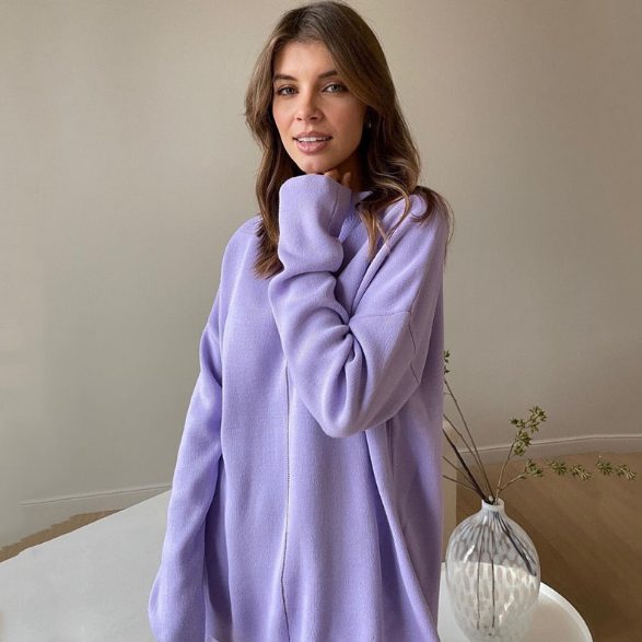 Sherry | Women's Oversized Crewneck Sweater - Image 15