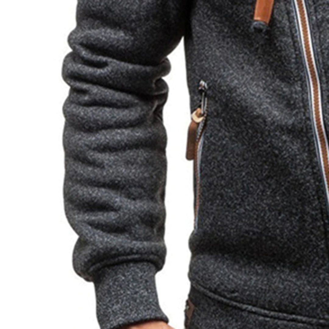 Reuben | Men's Asymmetrical Zip-Up Hoodie - Image 6