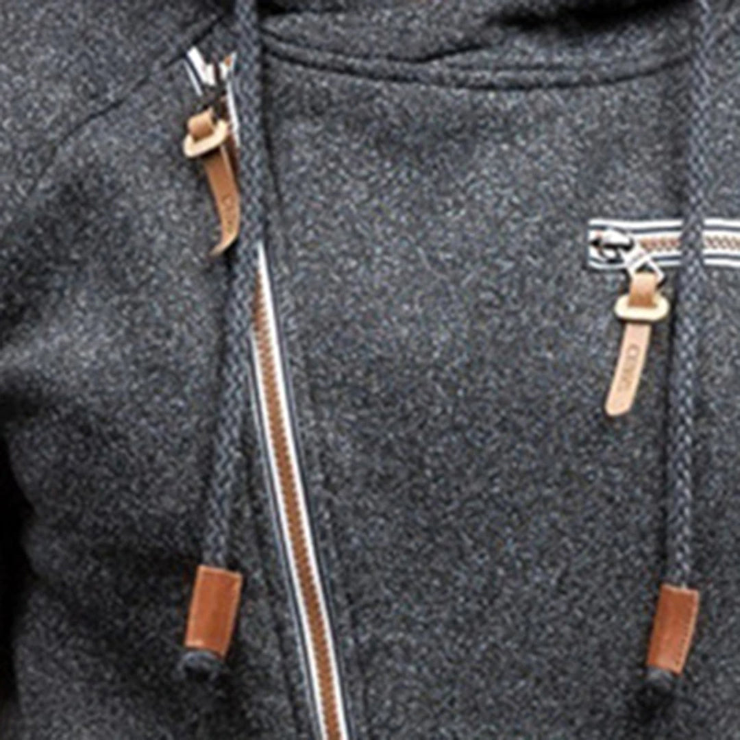 Reuben | Men's Asymmetrical Zip-Up Hoodie - Image 5