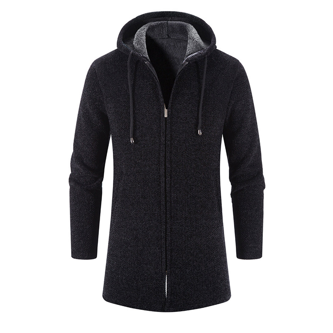 John | Men's Hooded Zip Up Coat - Image 4