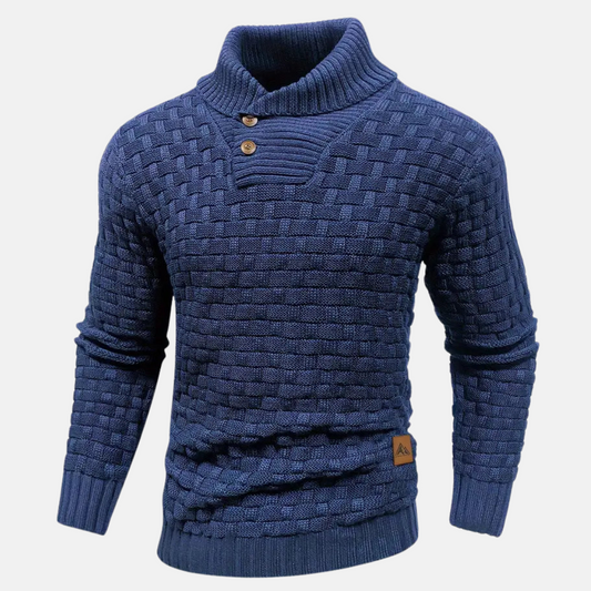 Nelson | Men's Shawl Collar Button-Up Sweater - Image 1
