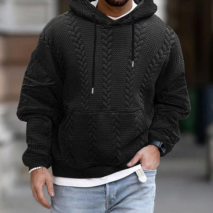 Heath | Men's Textured Pullover Hoodie - Image 6