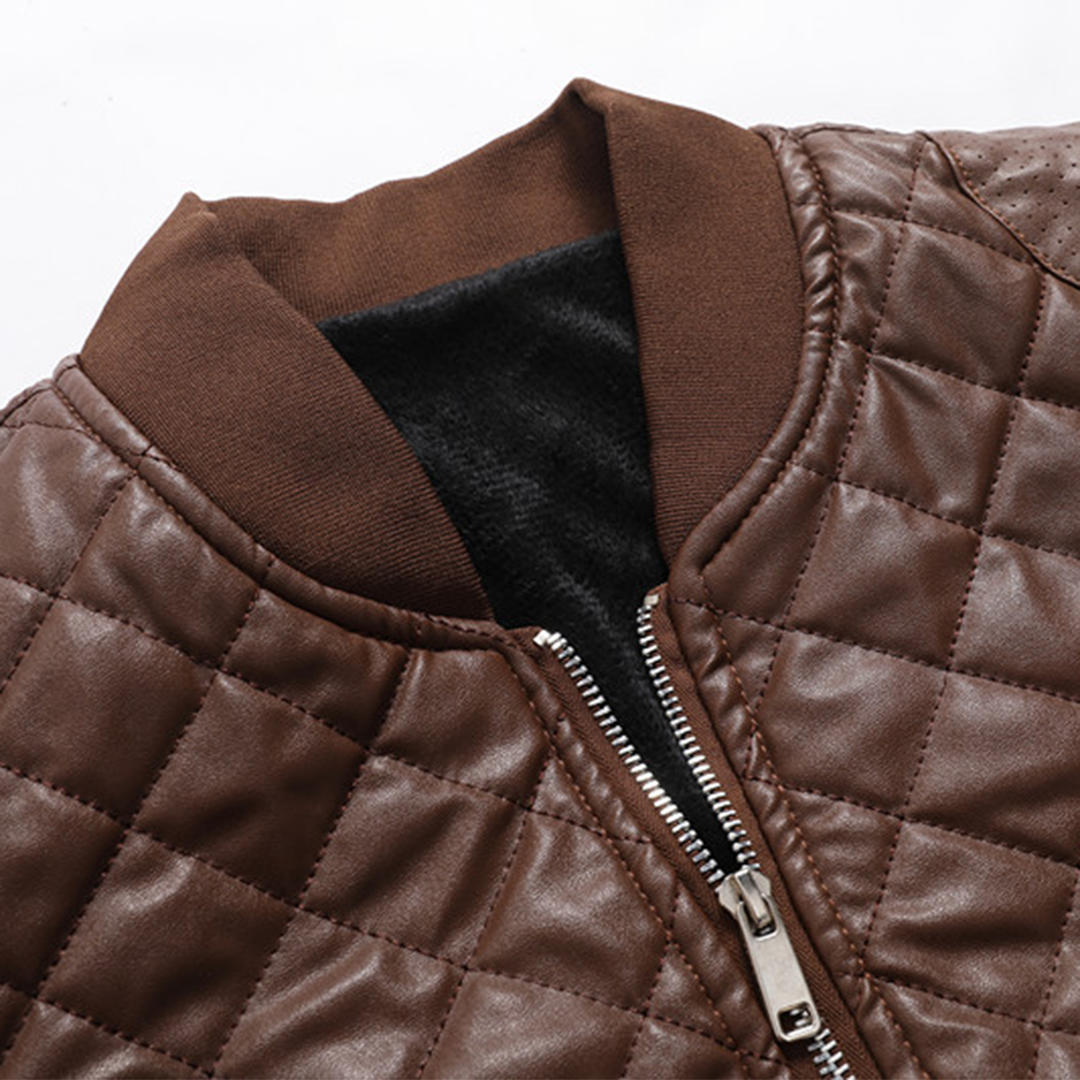 Gus | Men's Quilted Bomber Jacket - Image 6