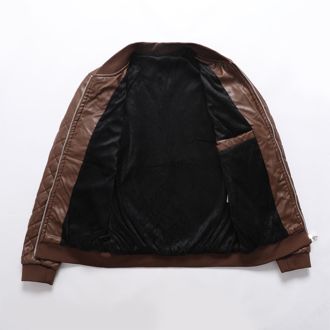 Gus | Men's Quilted Bomber Jacket - Image 5