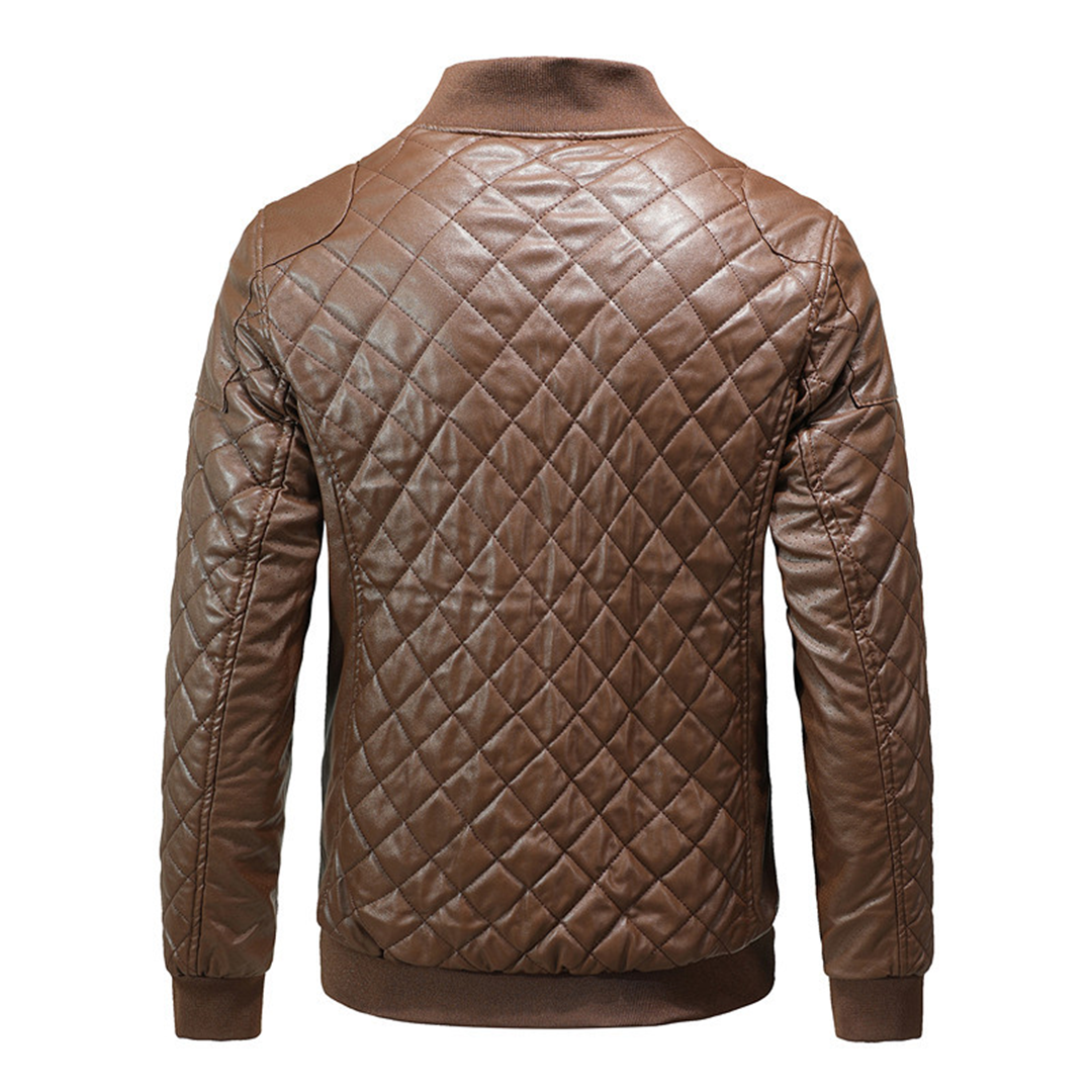 Gus | Men's Quilted Bomber Jacket - Image 4