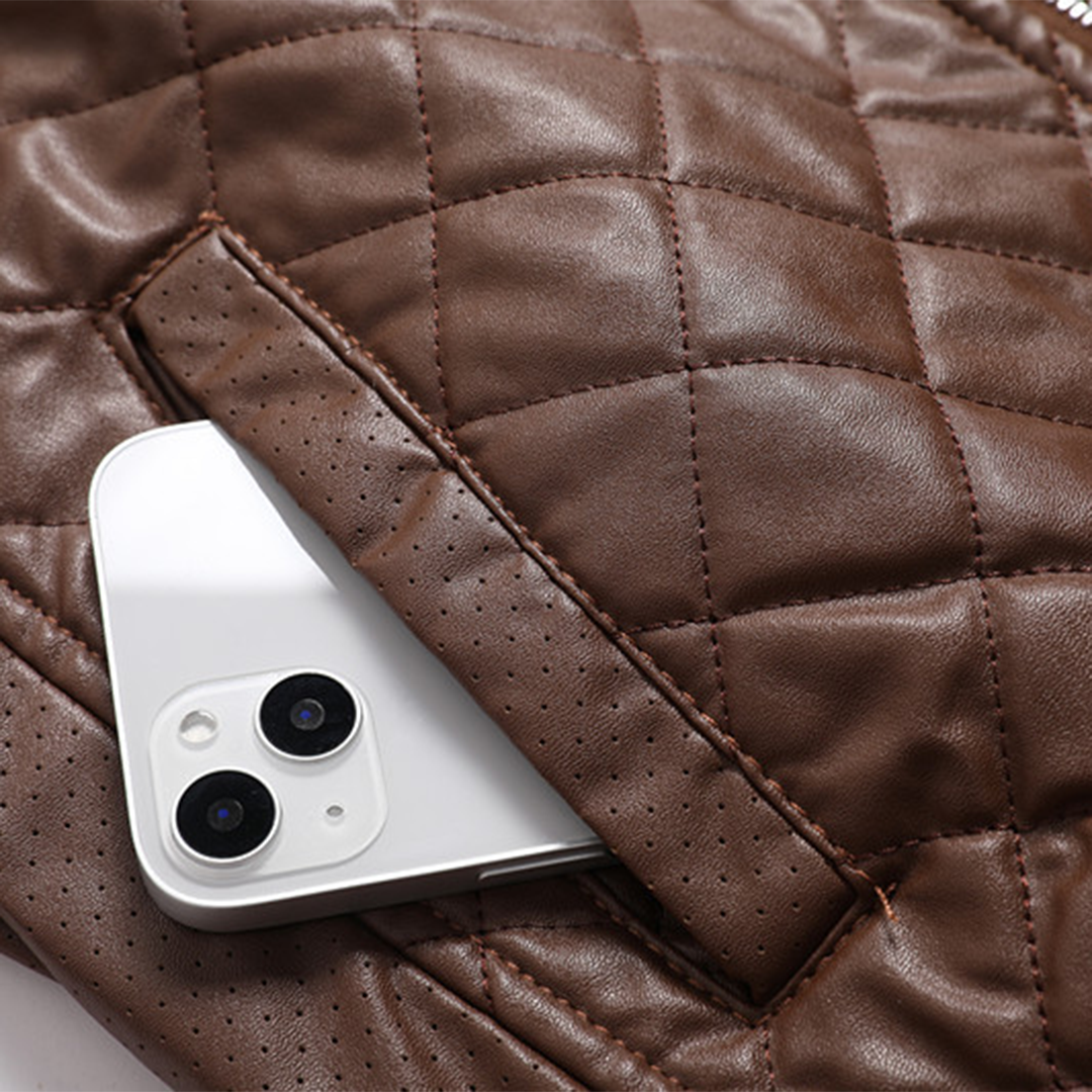 Gus | Men's Quilted Bomber Jacket - Image 9