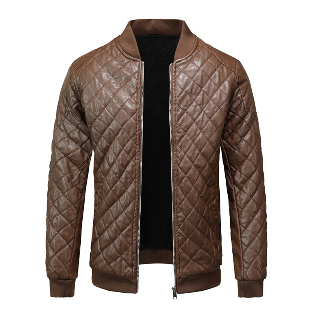 Gus | Men's Quilted Bomber Jacket - Image 3