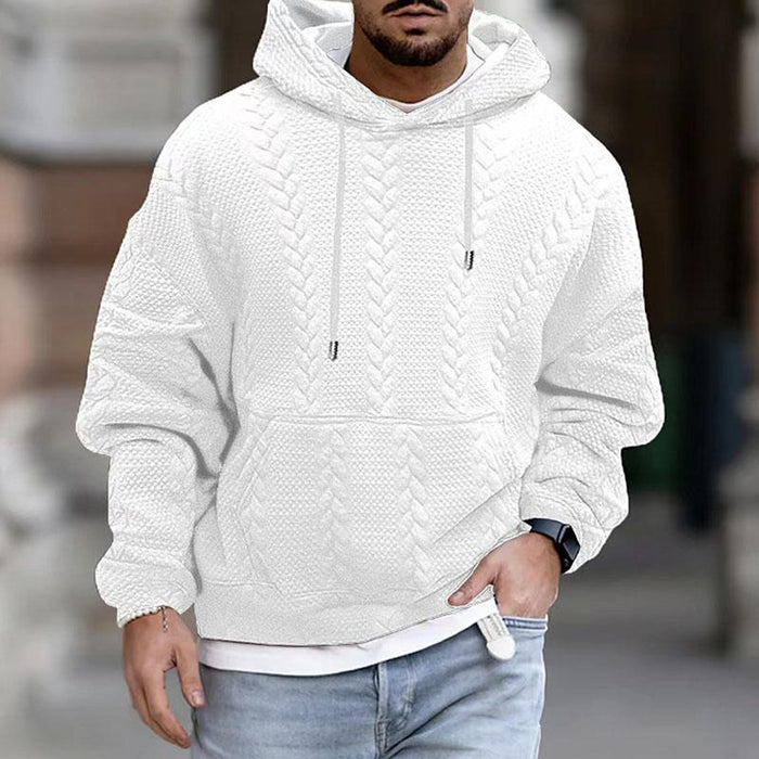 Heath | Men's Textured Pullover Hoodie - Image 4